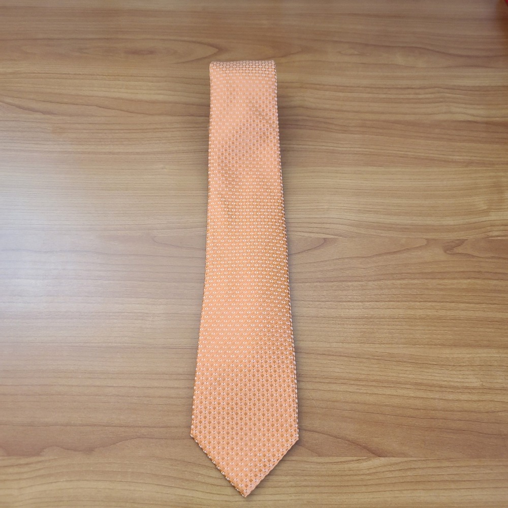 Michael Michael‎ Kors Sorento 100% Silk Tie Orange  3" W 58" L
